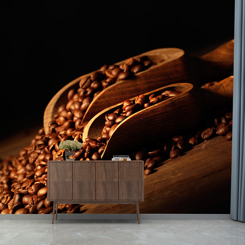 Brehn | Nicht gewebtes dekoratives Wandmural modernes Kaffeebohnentapete, benutzerdefiniert gedruckt