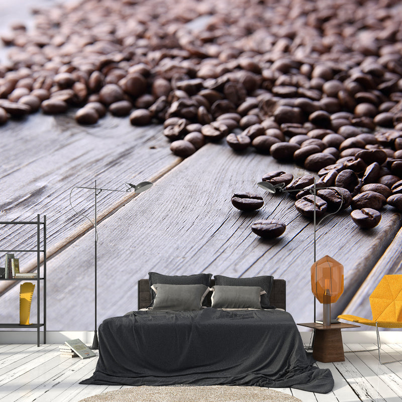 Brehn | Nicht gewebtes dekoratives Wandmural modernes Kaffeebohnentapete, benutzerdefiniert gedruckt