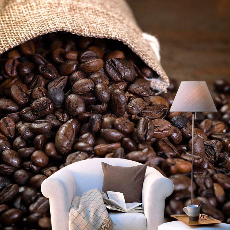 Brehn | Nicht gewebtes dekoratives Wandmural modernes Kaffeebohnentapete, benutzerdefiniert gedruckt