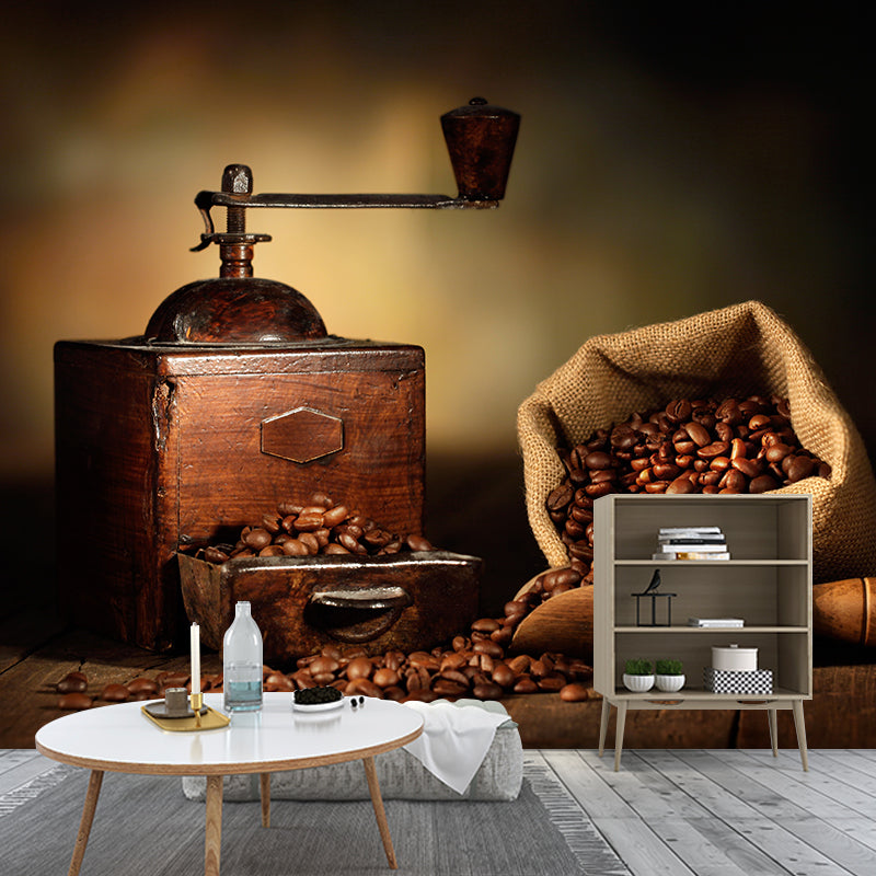 Brehn | Nicht gewebtes dekoratives Wandmural modernes Kaffeebohnentapete, benutzerdefiniert gedruckt