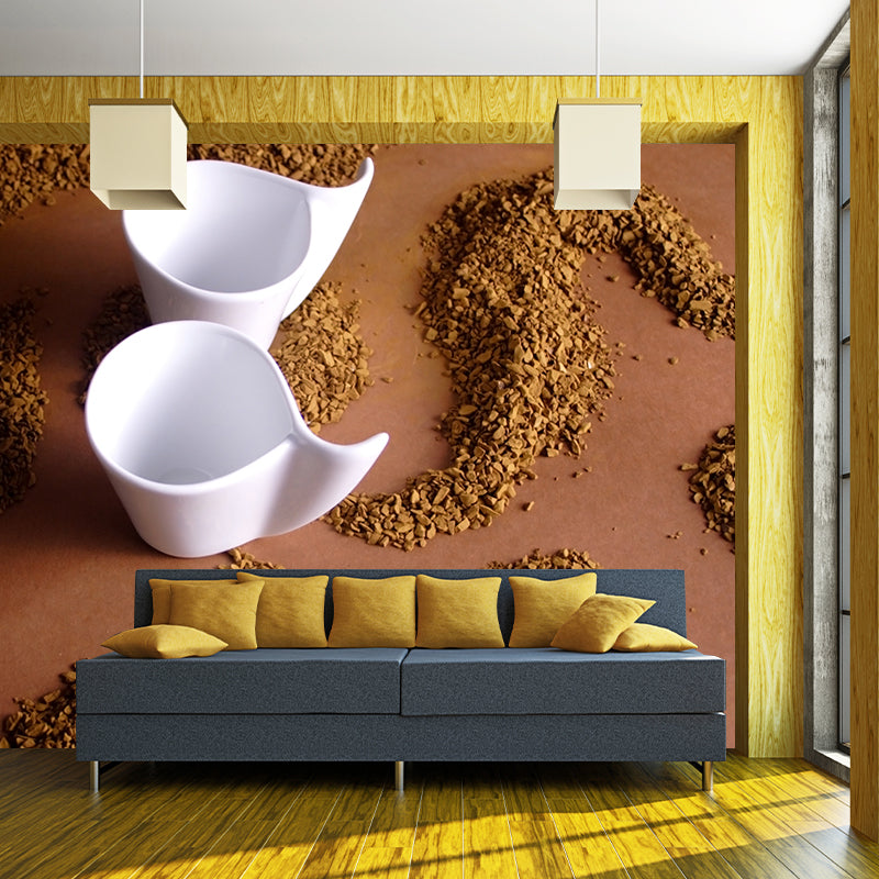 Brehn | Pastel Farbe Kaffeebohnen Wanddekoration für die Dekoration Moderner Wohnzimmer Wanddekoration