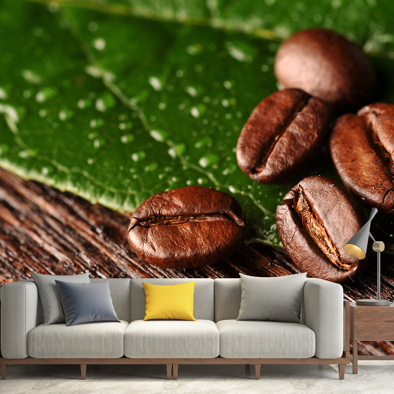 Brehn | Kaffeebohne Wanddeko für Esszimmer Fotografie Wandverkleidung, Maßgeschneidert Gedruckt