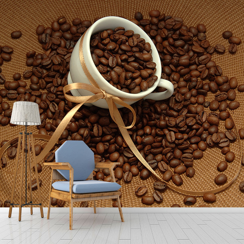 Brehn | Kaffeebohne Wanddeko für Esszimmer Fotografie Wandverkleidung, Maßgeschneidert Gedruckt
