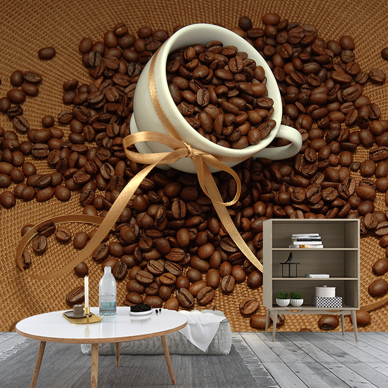Brehn | Kaffeebohne Wanddeko für Esszimmer Fotografie Wandverkleidung, Maßgeschneidert Gedruckt