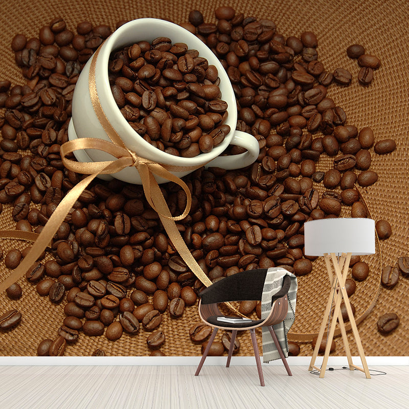 Brehn | Kaffeebohne Wanddeko für Esszimmer Fotografie Wandverkleidung, Maßgeschneidert Gedruckt
