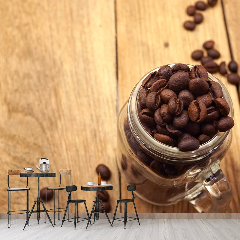 Brehn | Kaffeebohne Wanddeko für Esszimmer Fotografie Wandverkleidung, Maßgeschneidert Gedruckt