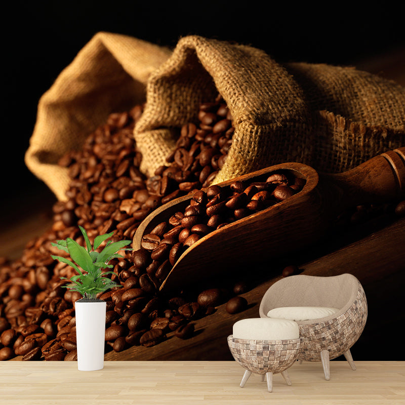 Brehn | Kaffeebohne Wanddeko für Esszimmer Fotografie Wandverkleidung, Maßgeschneidert Gedruckt