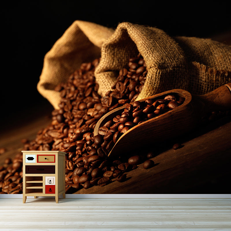 Brehn | Kaffeebohne Wanddeko für Esszimmer Fotografie Wandverkleidung, Maßgeschneidert Gedruckt