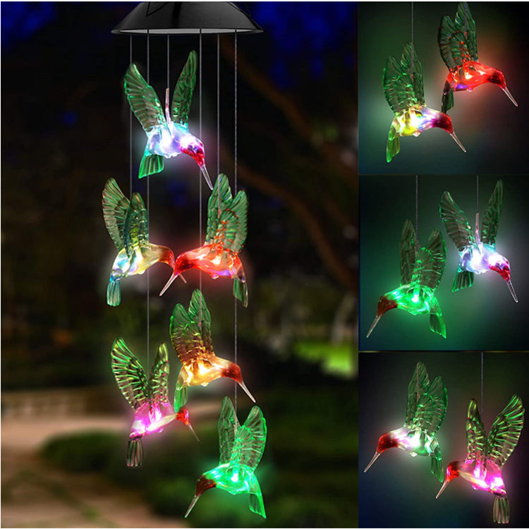LED Solar Schmetterling Windspiel Garten Hängelampe Brehn