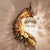Brehn | Hars Wandlamp Sconces Pauw 1 Licht Traditionele Wandmontage Lamp met Globe Kristal Ingebedde Schaduw