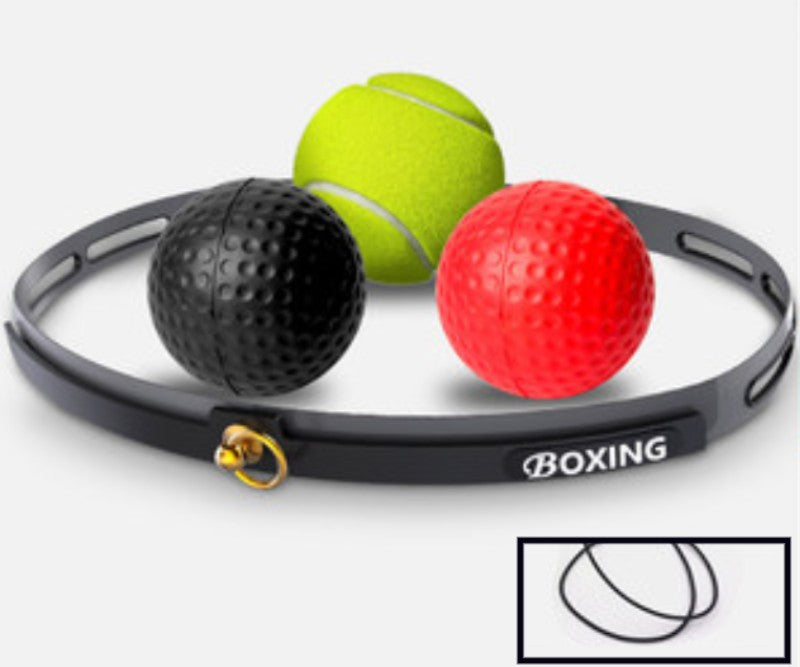 Brehn | Boxreflexball-Set, mit 3 Schwierigkeitsgraden Boxbällen & Stirnband, für Reaktion, Agilität, Schlaggeschwindigkeit, Kampffähigkeit und Hand-Augen-Koordination