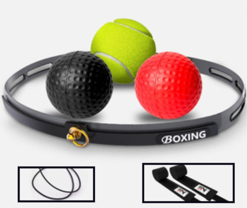 Brehn | Boxreflexball-Set, mit 3 Schwierigkeitsgraden Boxbällen & Stirnband, für Reaktion, Agilität, Schlaggeschwindigkeit, Kampffähigkeit und Hand-Augen-Koordination