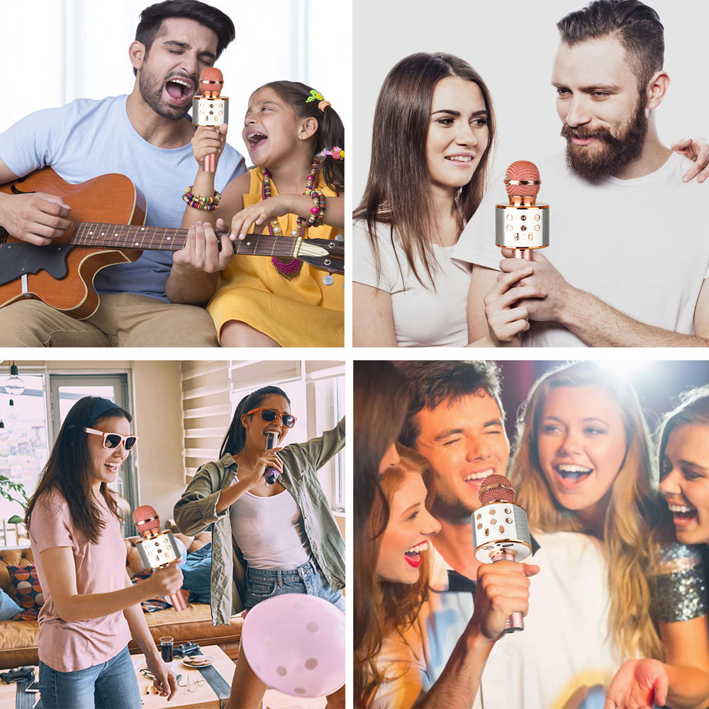 Brehn | Wiederaufladbares kabelloses Bluetooth Karaoke-Mikrofon