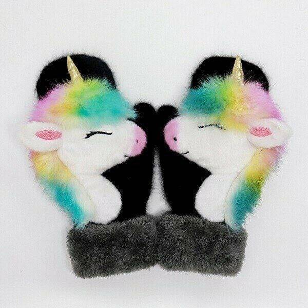 2022 neue Cartoon Plüsch gestrickte Handschuhe🌈 | Brehn