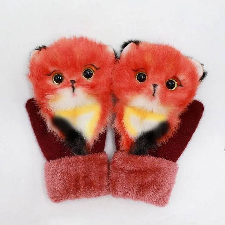 2022 neue Cartoon Plüsch gestrickte Handschuhe🌈 | Brehn