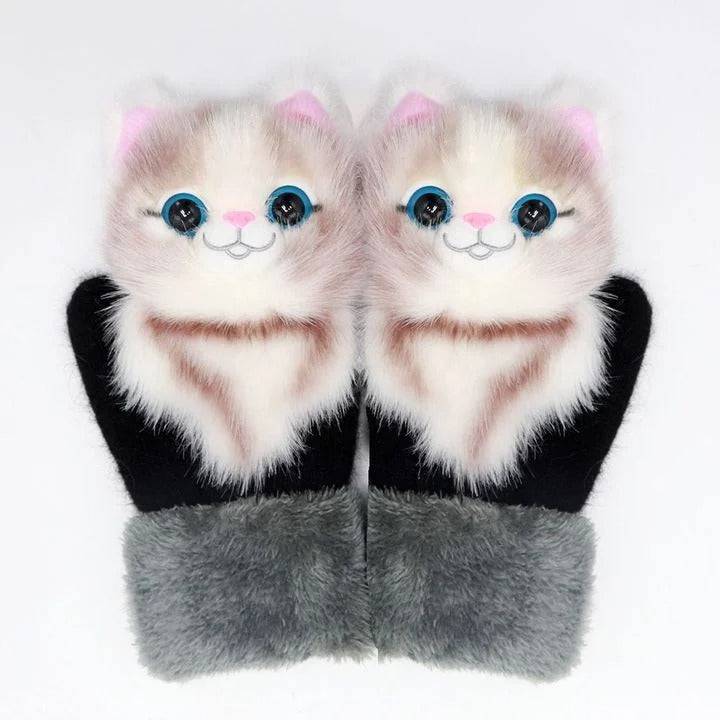 2022 neue Cartoon Plüsch gestrickte Handschuhe🌈 | Brehn