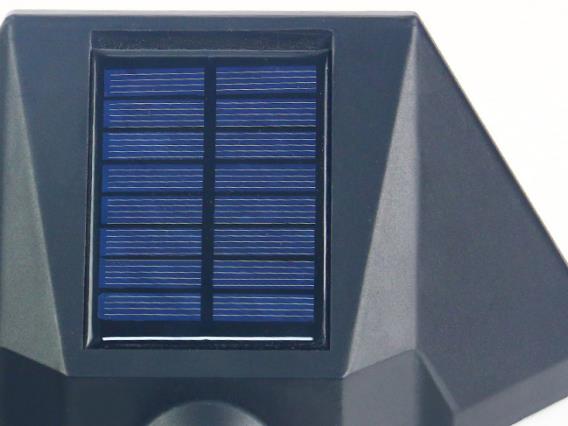Moderner Minimalistischer Solar-Außenwasserfester Induktions-Zweifarbige Beleuchtung LED Außen-Garten-Wand-Sconce Lampe | Brehn
