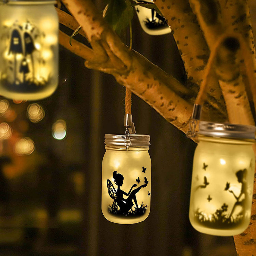 Solar Creative Fairy Frosted Glass Jar LED Außenlicht | Brehn