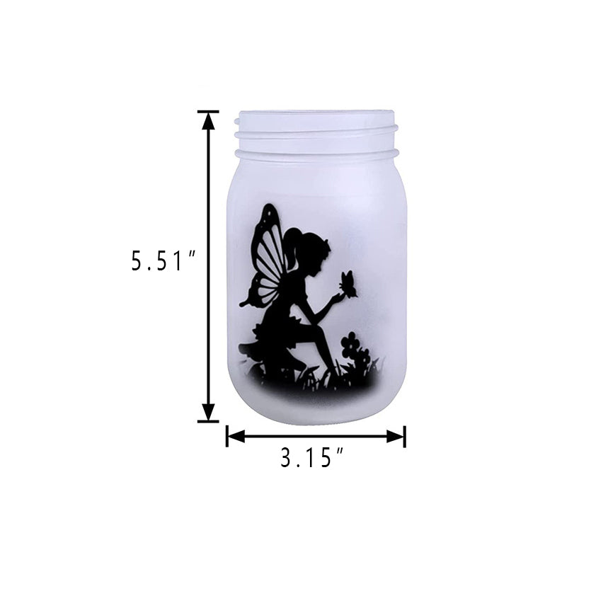 Solar Creative Fairy Frosted Glass Jar LED Außenlicht | Brehn