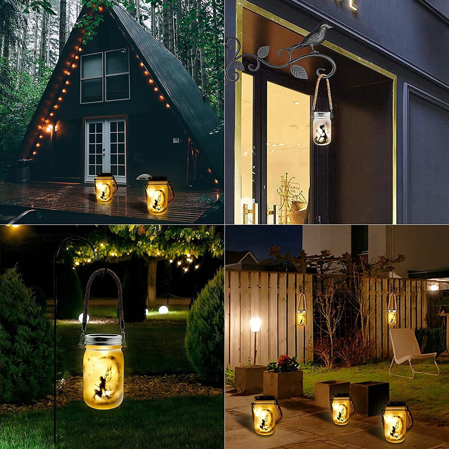 Solar Creative Fairy Frosted Glass Jar LED Außenlicht | Brehn
