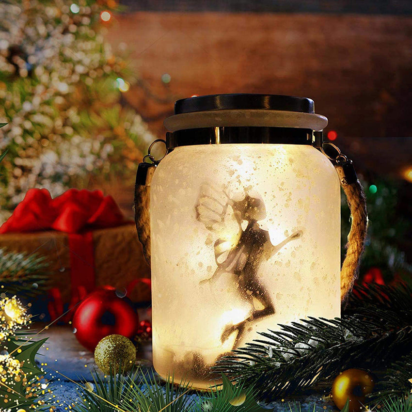 Solar Creative Fairy Frosted Glass Jar LED Außenlicht | Brehn