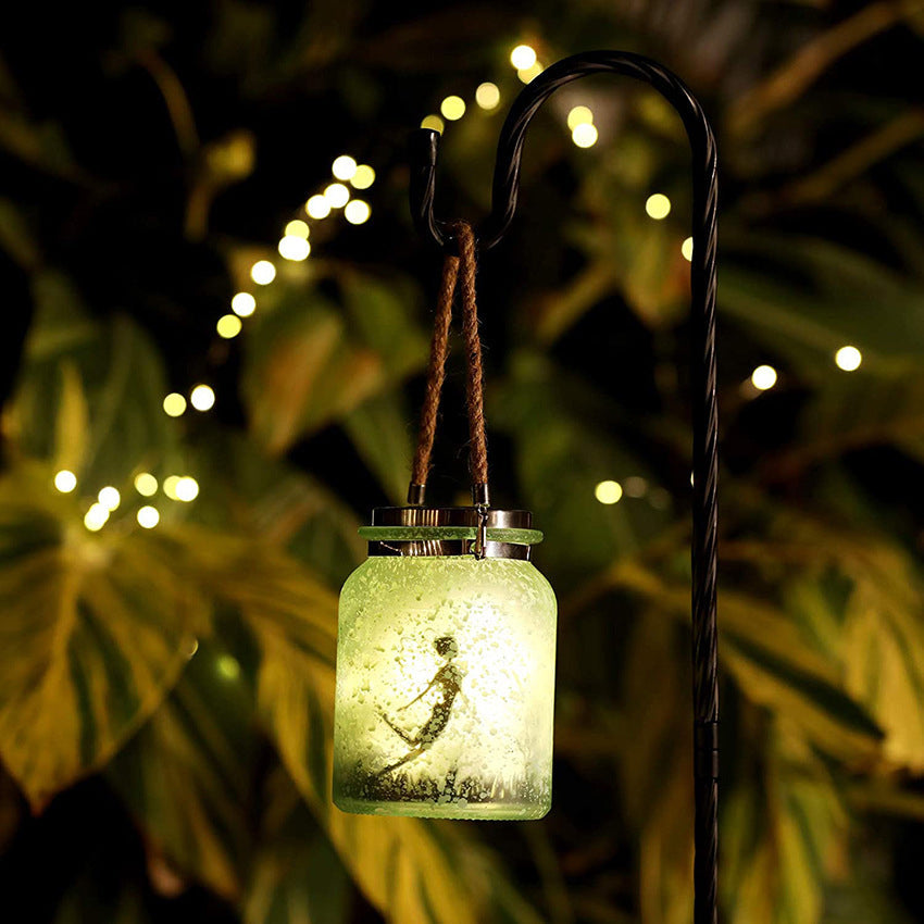 Solar Creative Fairy Frosted Glass Jar LED Außenlicht | Brehn