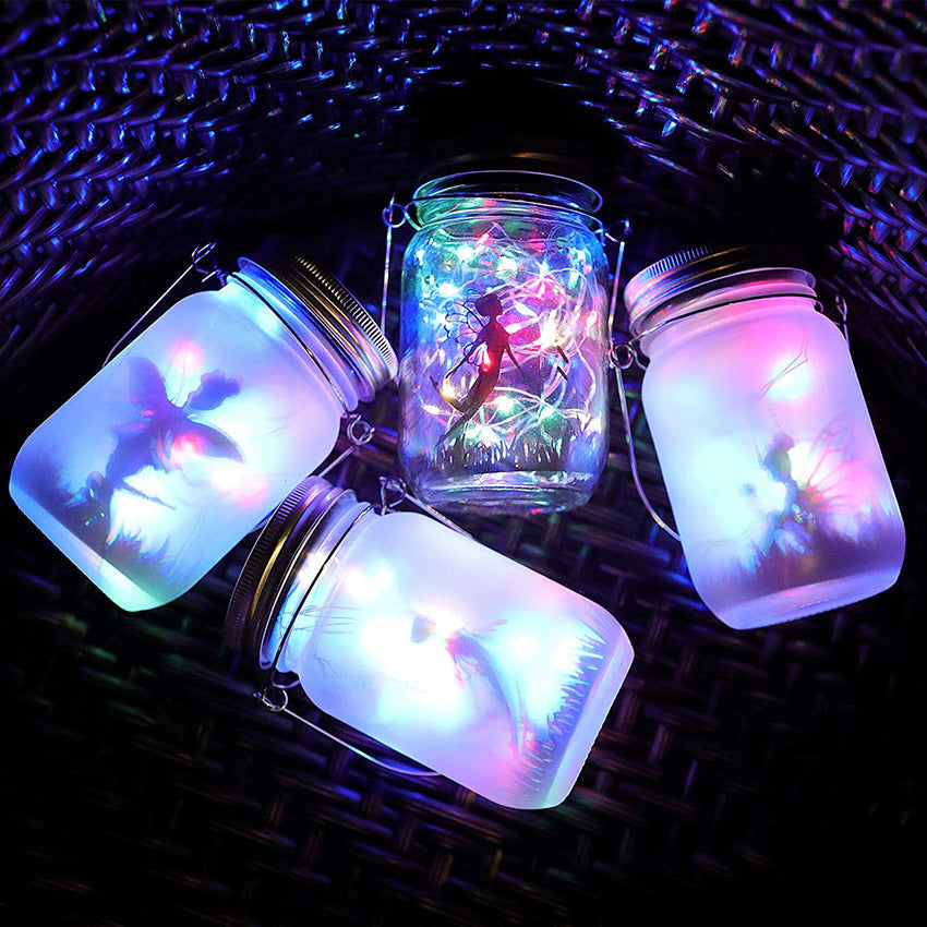 Solar Creative Fairy Frosted Glass Jar LED Außenlicht | Brehn