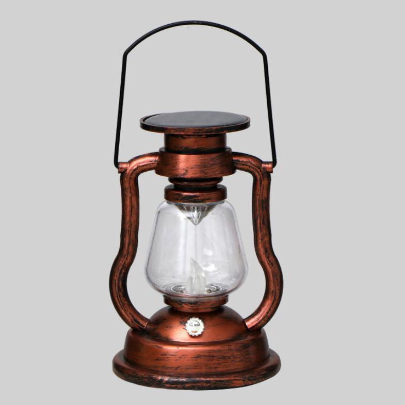 Solar Retro Kerosene Lampe Pferdelampe LED Außen Garten Patio Dekoration Tragbare Flamme Kerzenlicht | Brehn