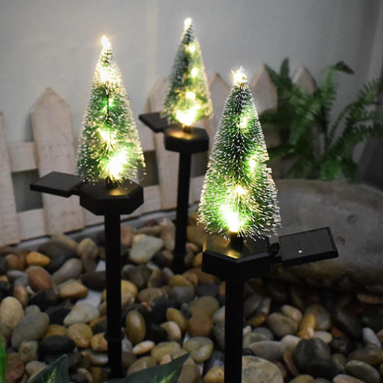 Moderne Solar Weihnachtsbaum Erd-Einlage Rasen-Dekoration Landschaftslicht | Brehn