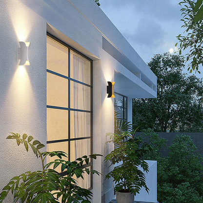 Wetterfeste LED-Aluminium-Wandleuchte für Outdoor-Eleganz