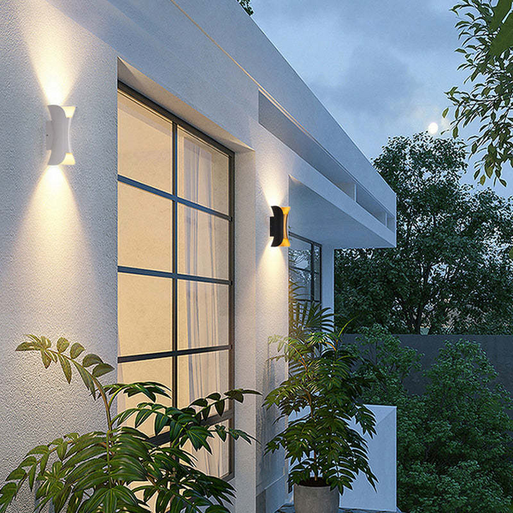 Wetterfeste LED-Aluminium-Wandleuchte für Outdoor-Eleganz