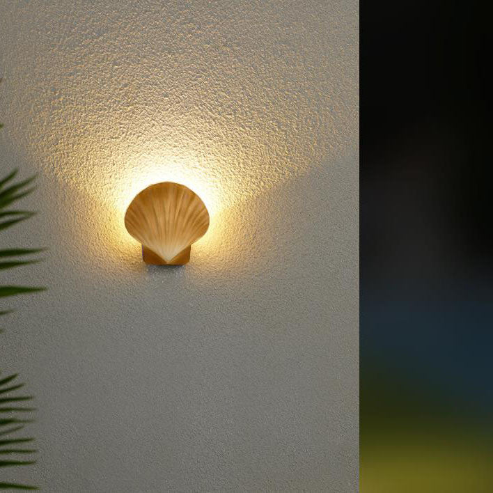 Outdoor Kreatives Shell Design Aluminium LED Wasserdichte Wand Sconce Lampe | Brehn