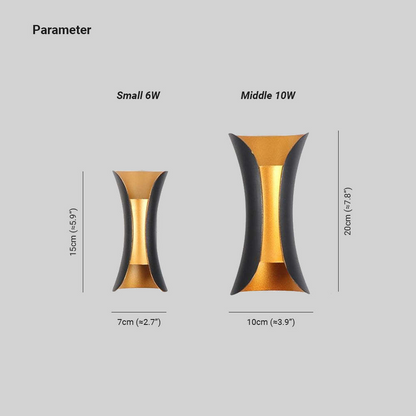 Wetterfeste LED-Aluminium-Wandleuchte für Outdoor-Eleganz