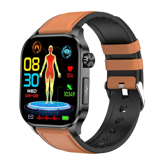 Brehn | Professionelle ECG Harnsäure Blutdrucküberwachungsuhr Smart Watch