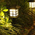 Traditionelle Rustikale Wasserdichte Solar-Haus ABS LED Außenlandschaftslicht Für Garten | Brehn