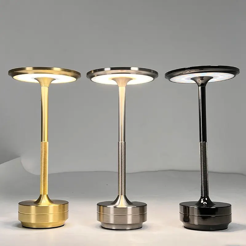 Aluminium wiederaufladbare Touch-Dimmer-Tischlampe | Brehn