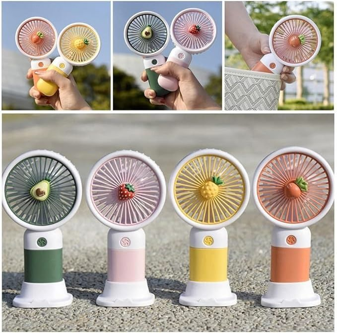 MTech Tragbarer Handventilator – Starker Wind, Geräuschlos, Wiederaufladbarer Mini-Ventilator mit Basis | Brehn