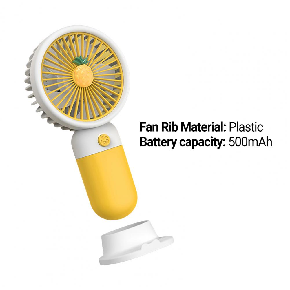 MTech Tragbarer Handventilator – Starker Wind, Geräuschlos, Wiederaufladbarer Mini-Ventilator mit Basis | Brehn