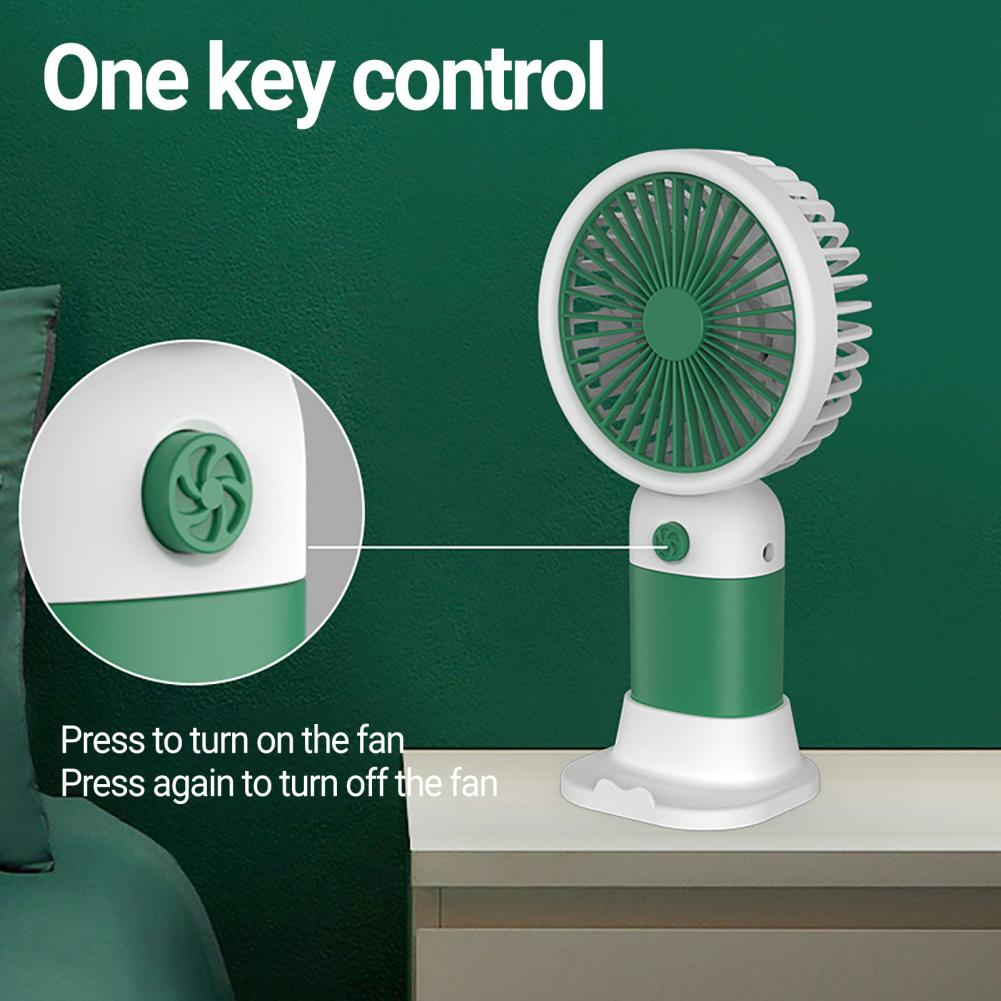 MTech Tragbarer Handventilator – Starker Wind, Geräuschlos, Wiederaufladbarer Mini-Ventilator mit Basis | Brehn