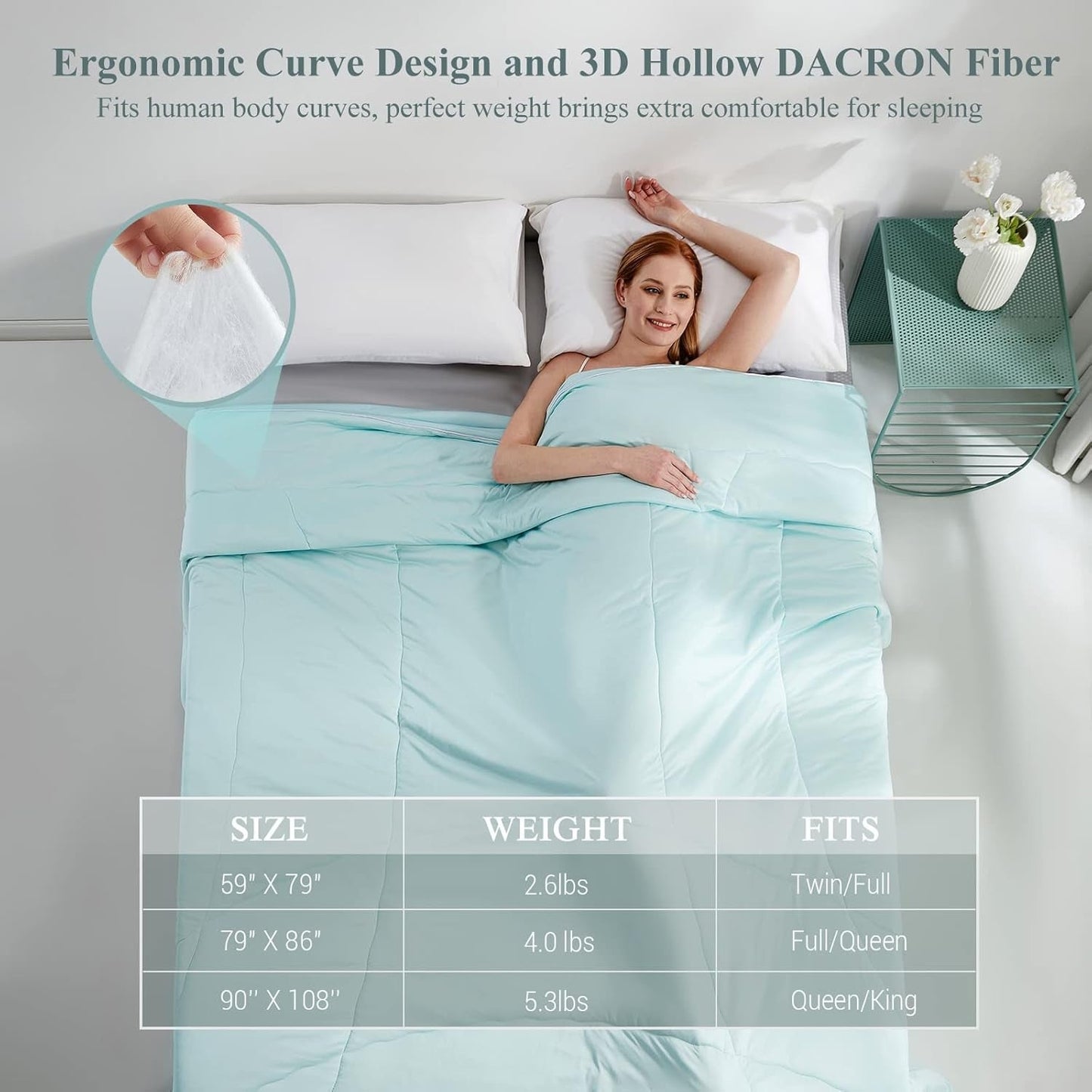 Ultra Soft Cloudy 3D Kühlkomfortdecke Extreme Q Max 0.5-Lake Blue | Brehn