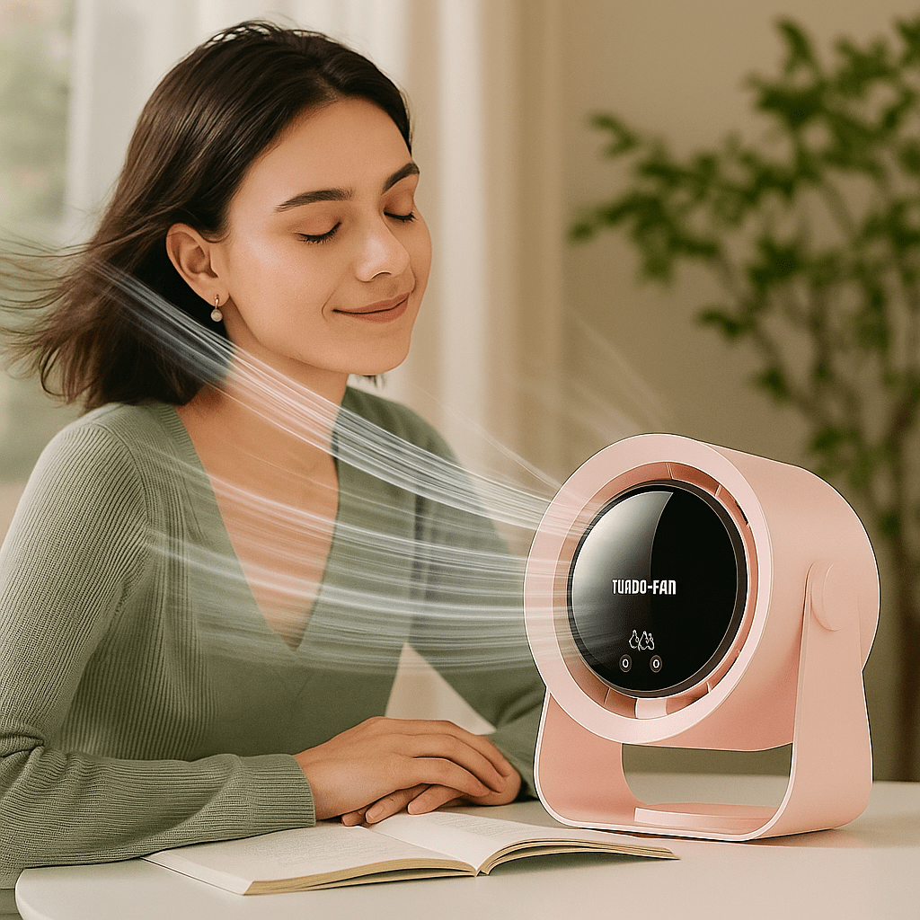 Klingenloser Turbo-Lüfter LED Leise | Brehn