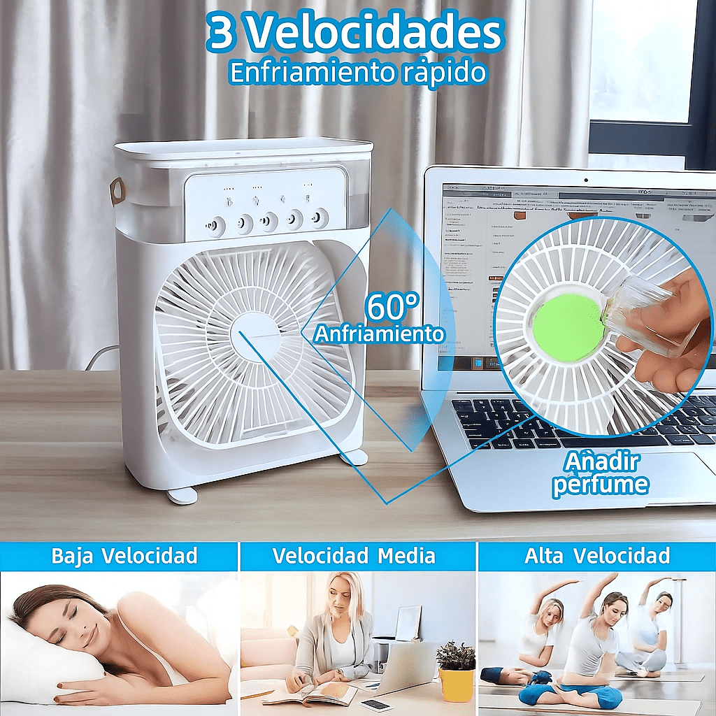 Tragbarer 3-in-1 Luftkühler Ventilator | Brehn