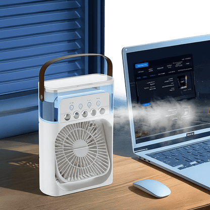 Tragbarer leiser 3-in-1 LED Kühlventilator | Brehn