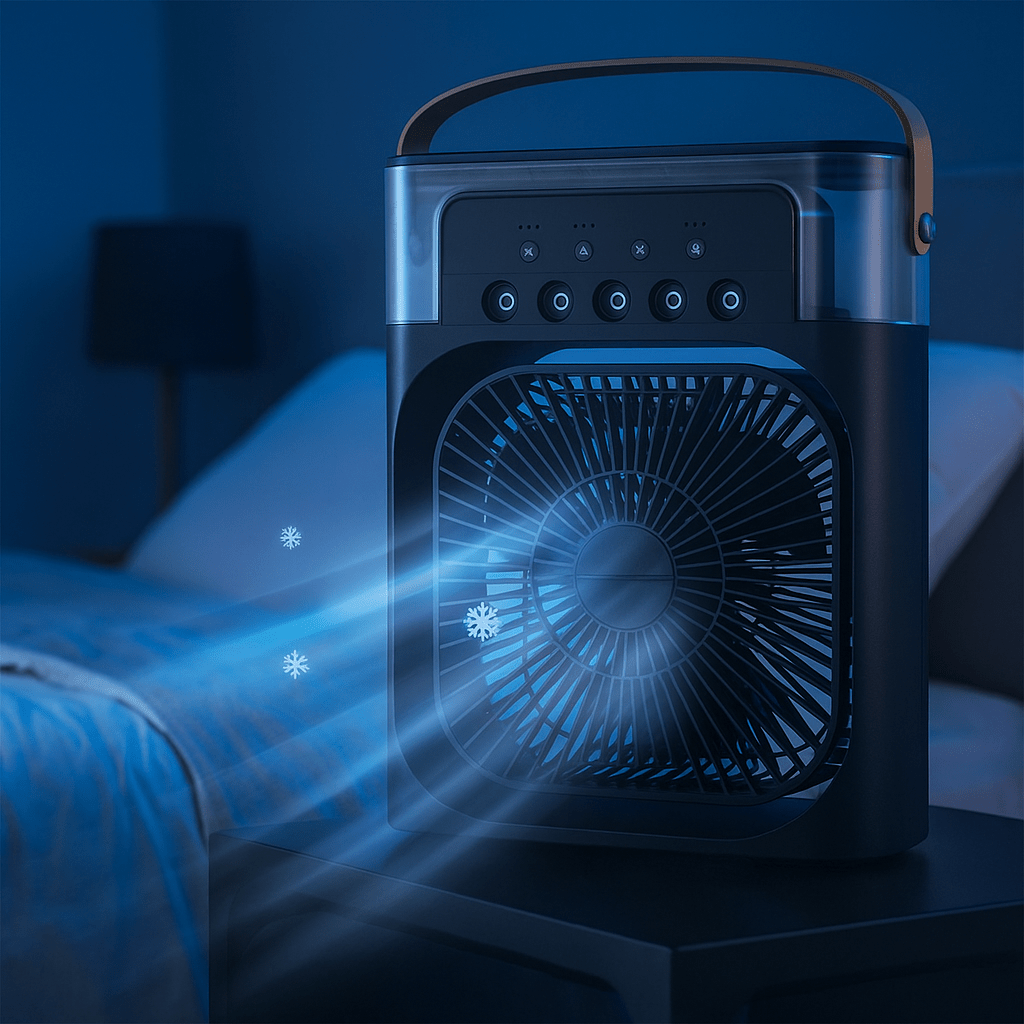 Tragbarer leiser 3-in-1 LED Kühlventilator | Brehn
