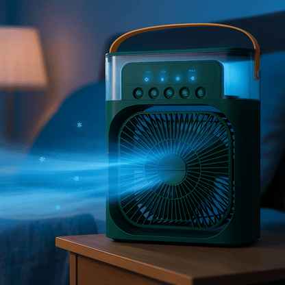 Tragbarer leiser 3-in-1 LED Kühlventilator | Brehn