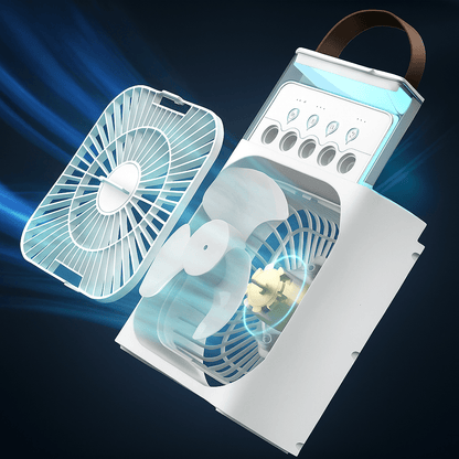 Tragbarer leiser 3-in-1 LED Kühlventilator | Brehn