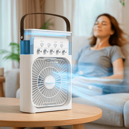 Tragbarer leiser 3-in-1 LED Kühlventilator | Brehn