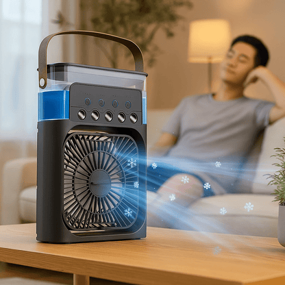 Tragbarer leiser 3-in-1 LED Kühlventilator | Brehn