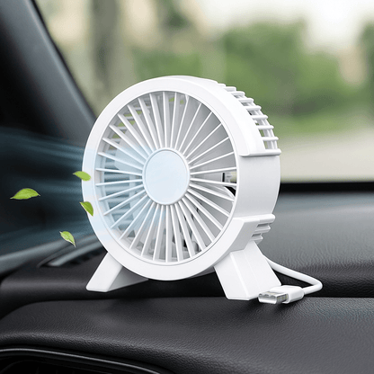 Mini Elektrisch Tragbarer Wiederaufladbarer und Lautloser Ventilator | Brehn