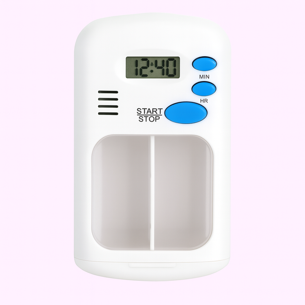 Medikamentenerinnerung mit Timer – Tragbar & Einfach zu bedienen – Tägliche Gesundheitsunterstützung Brehn